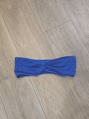 Y2K/Retro TNA  Blue Twist Front Bandeau Bra